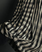 “tricot COMME des GARÇONS” 00’s-10’s Asymmetric gingham draped top