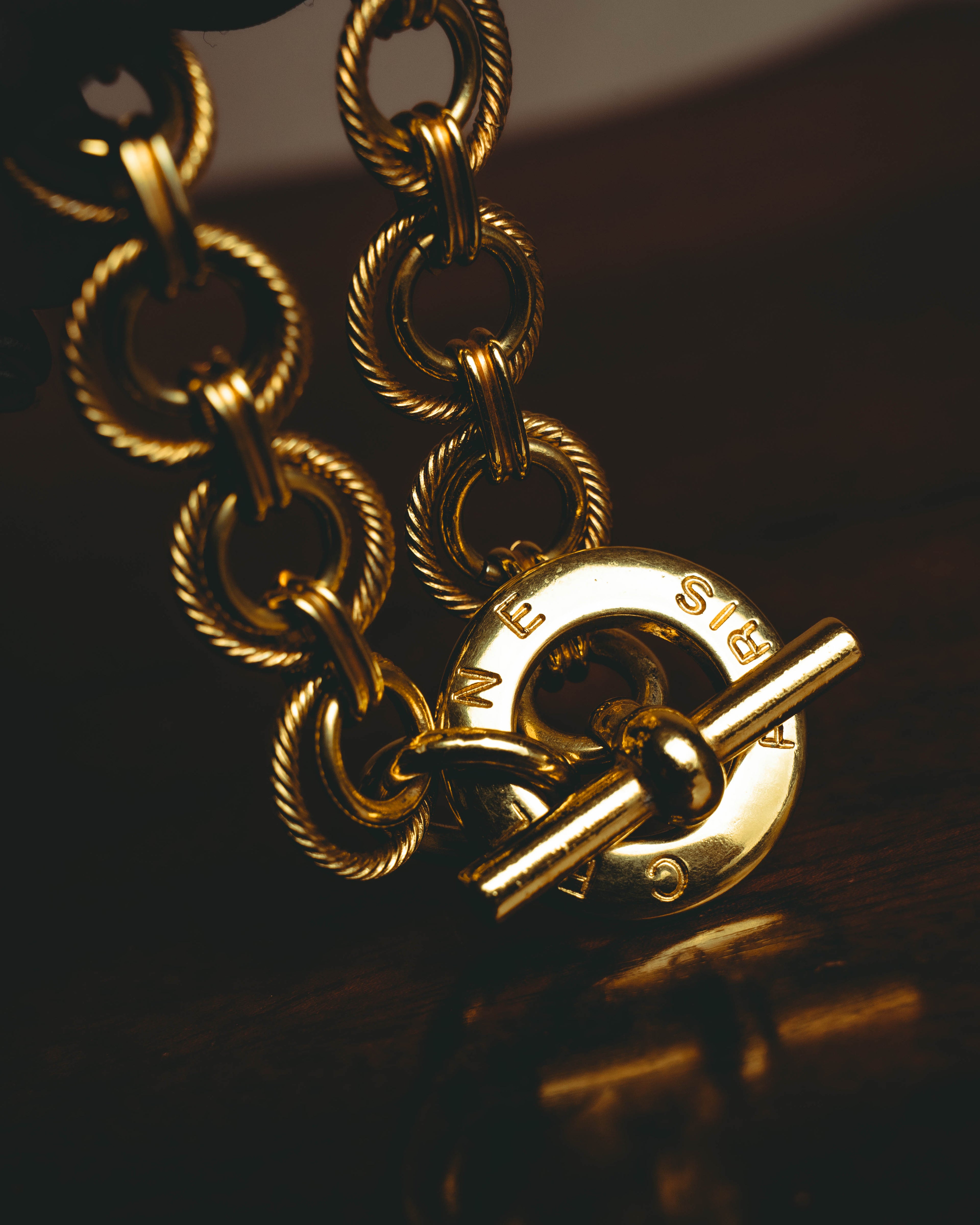 –SPECIAL– "CELINE" 90's Sculptural link bracelet
