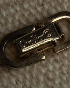 "Christian Dior" Arch motif top gold tone necklace