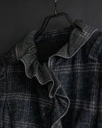 お取り置き分 "VALENTINO" Belted ruffle detail short jacket