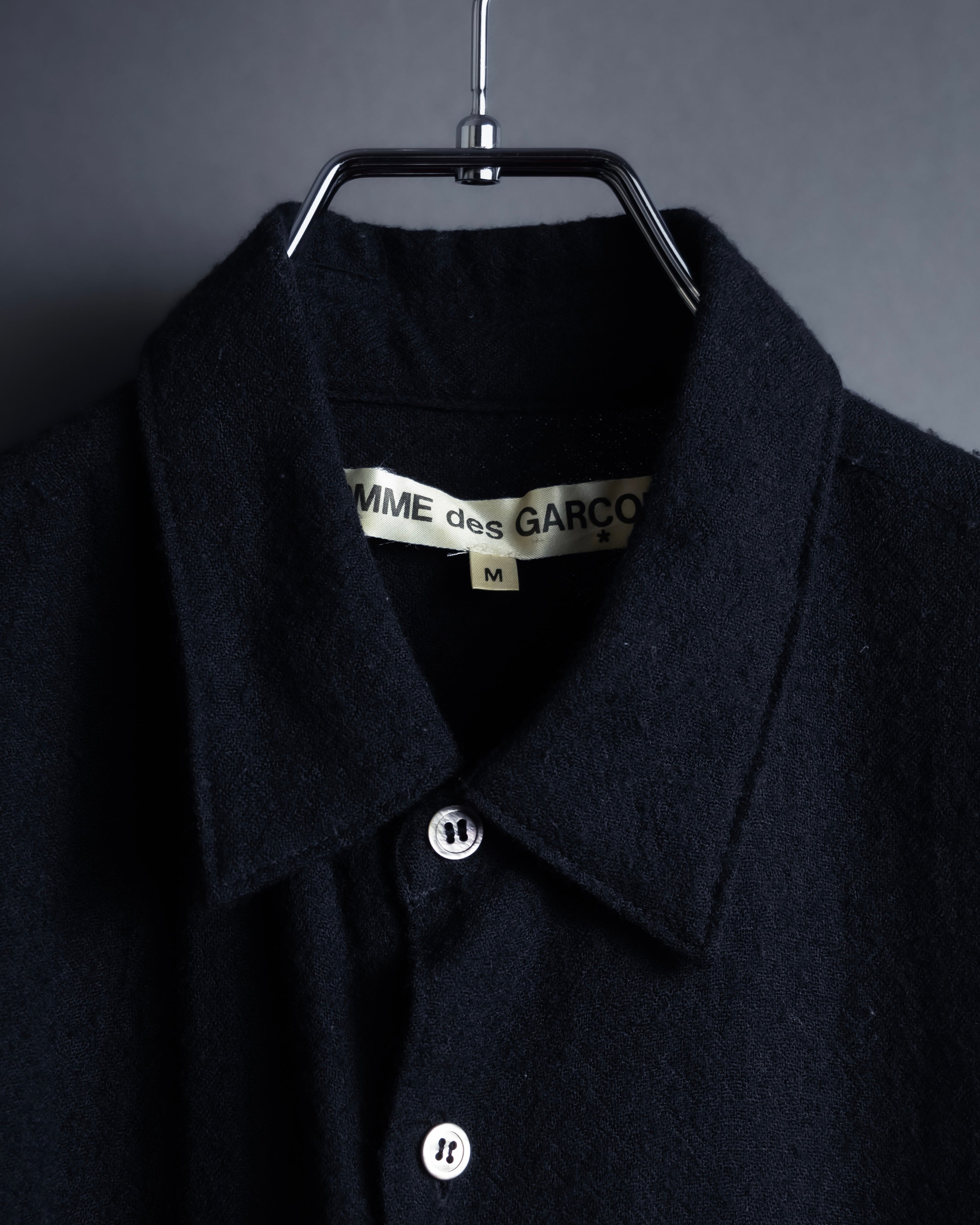 "COMME des GARCONS" 94AW Straight silhouette wool shirt dress