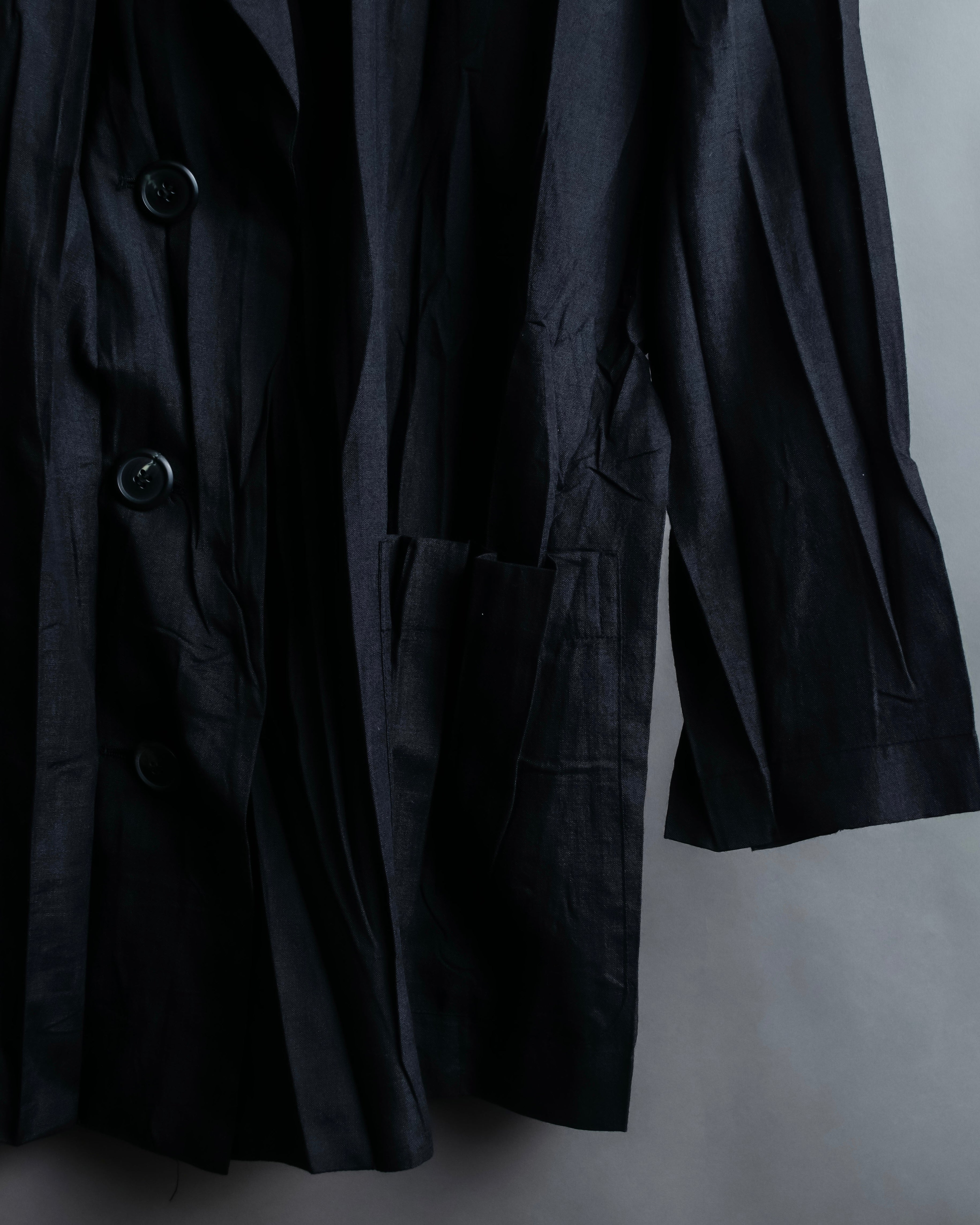 “ISSEY MIYAKE” wrinkle processing oversize tailored jacket