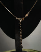 “Christian Dior” 90’s-00’s Antique gold botanical pendant necklace