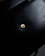 "JUNKO KOSHINO" Geometric motif design 2-way leather shoulder bag