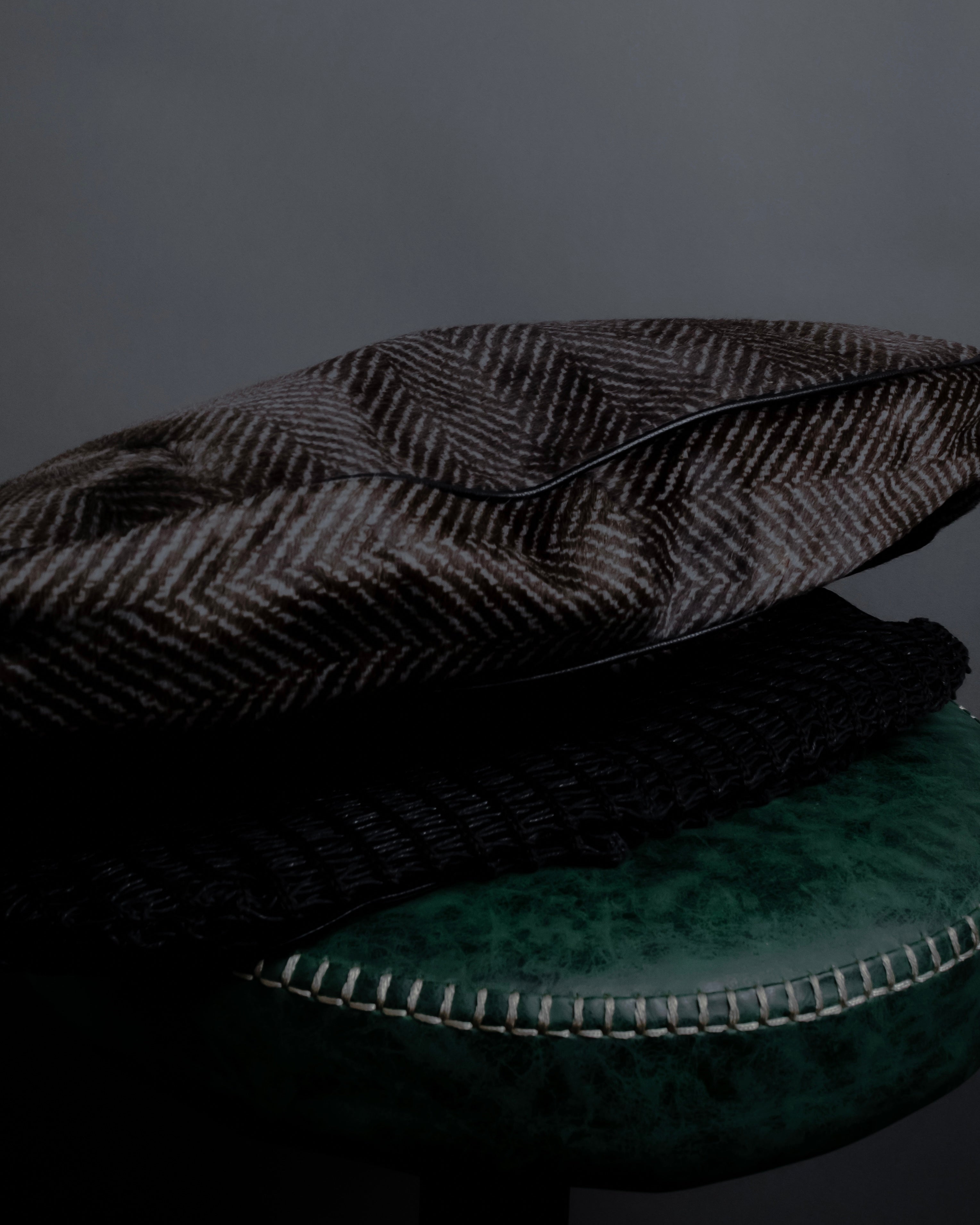 "JIL SANDER" Large flap design Harako leather shoulder bag