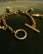 "Salvatore Ferragamo" 80's-90's Playful winter charm bracelet
