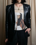 "BALENCIAGA" Painting graphic logo engraved T-shirt