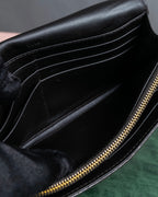 "MIU MIU" Crocodile embossed leather long wallet