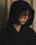 Abrigo con capucha forrado de alta costura de los años 90 de "VALENTINO"