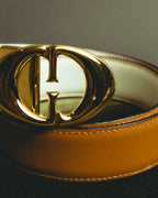 “Gucci” Leather reversible Double G belt