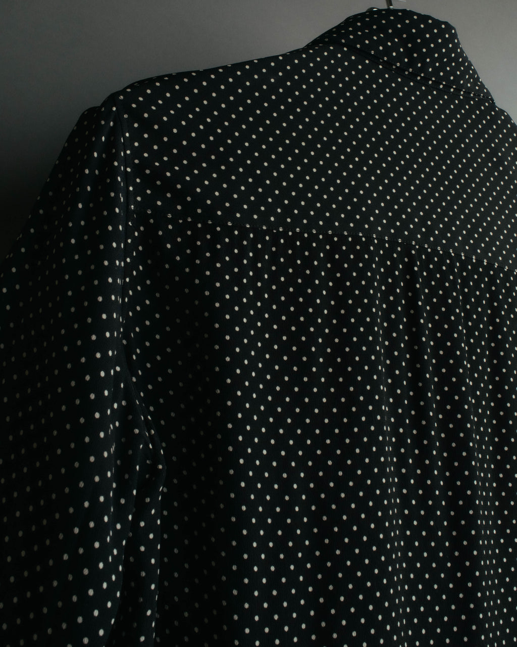 "CELINE" 2010's-2020's Polka dot viscose long sleeve shirt