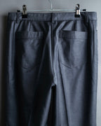 "CHANEL" 100% wool wide tapered slacks
