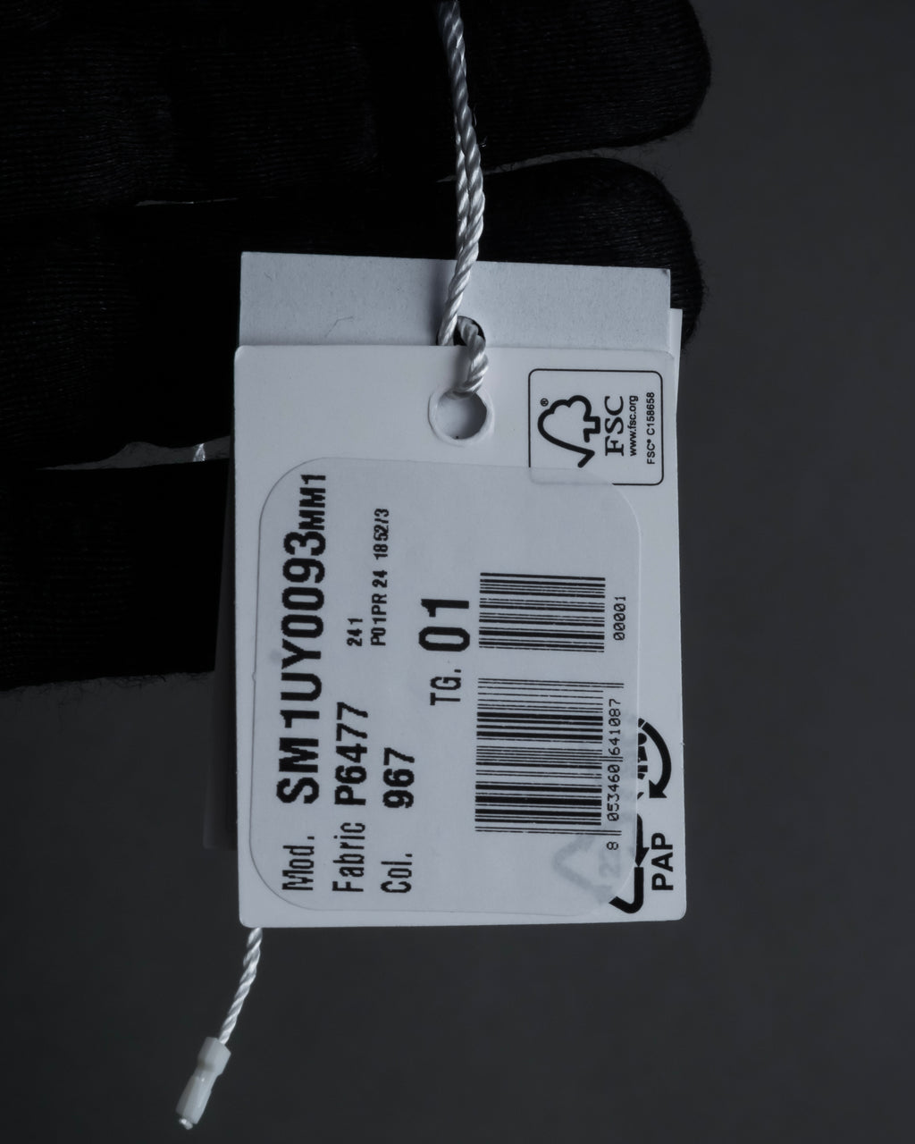 "MAISON MARGIELA" Twisted cord design brass bangle