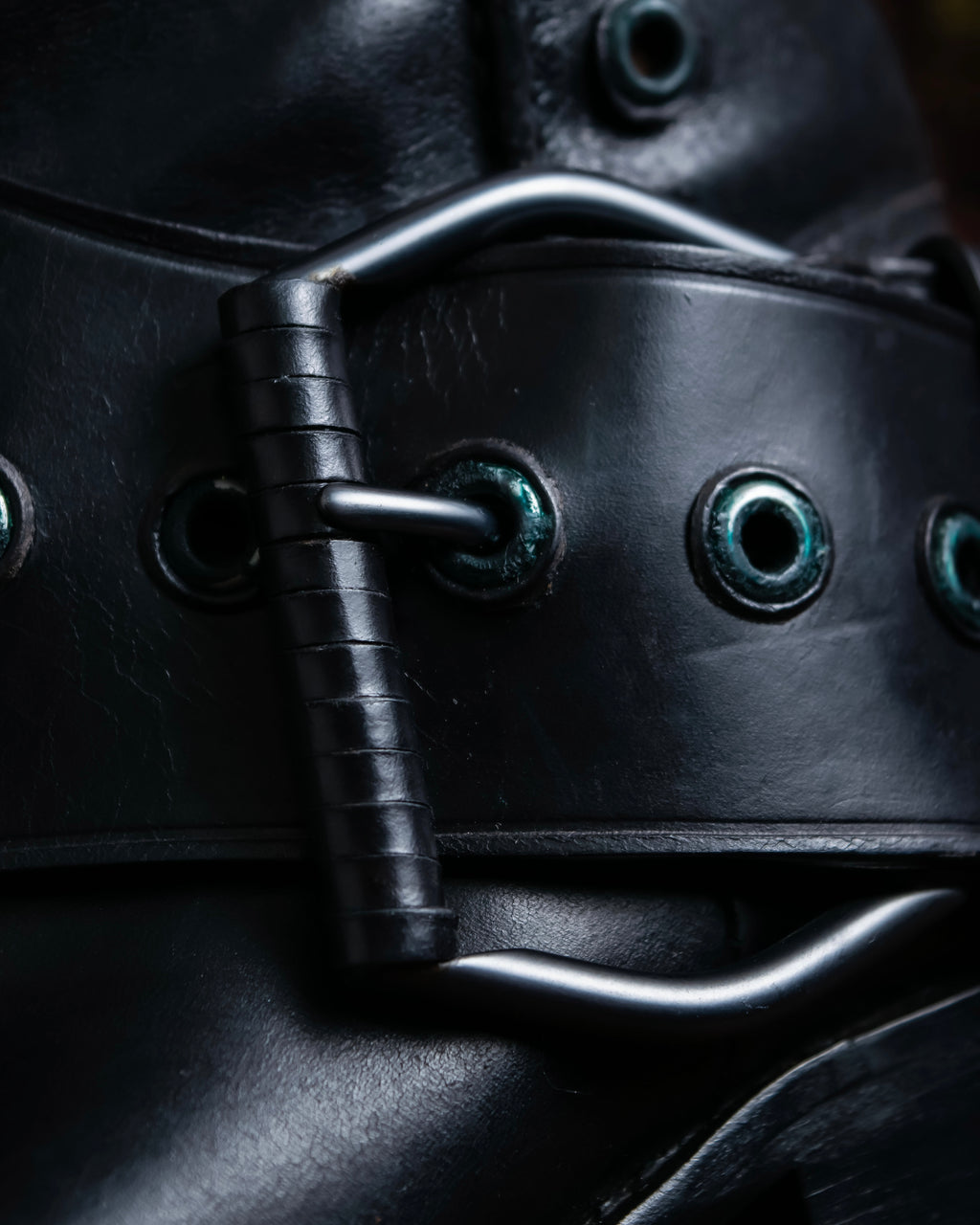 "BOTTEGA VENETA" Belt design square toe knee high long boots