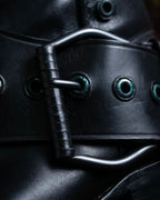 "BOTTEGA VENETA" Belt design square toe knee high long boots