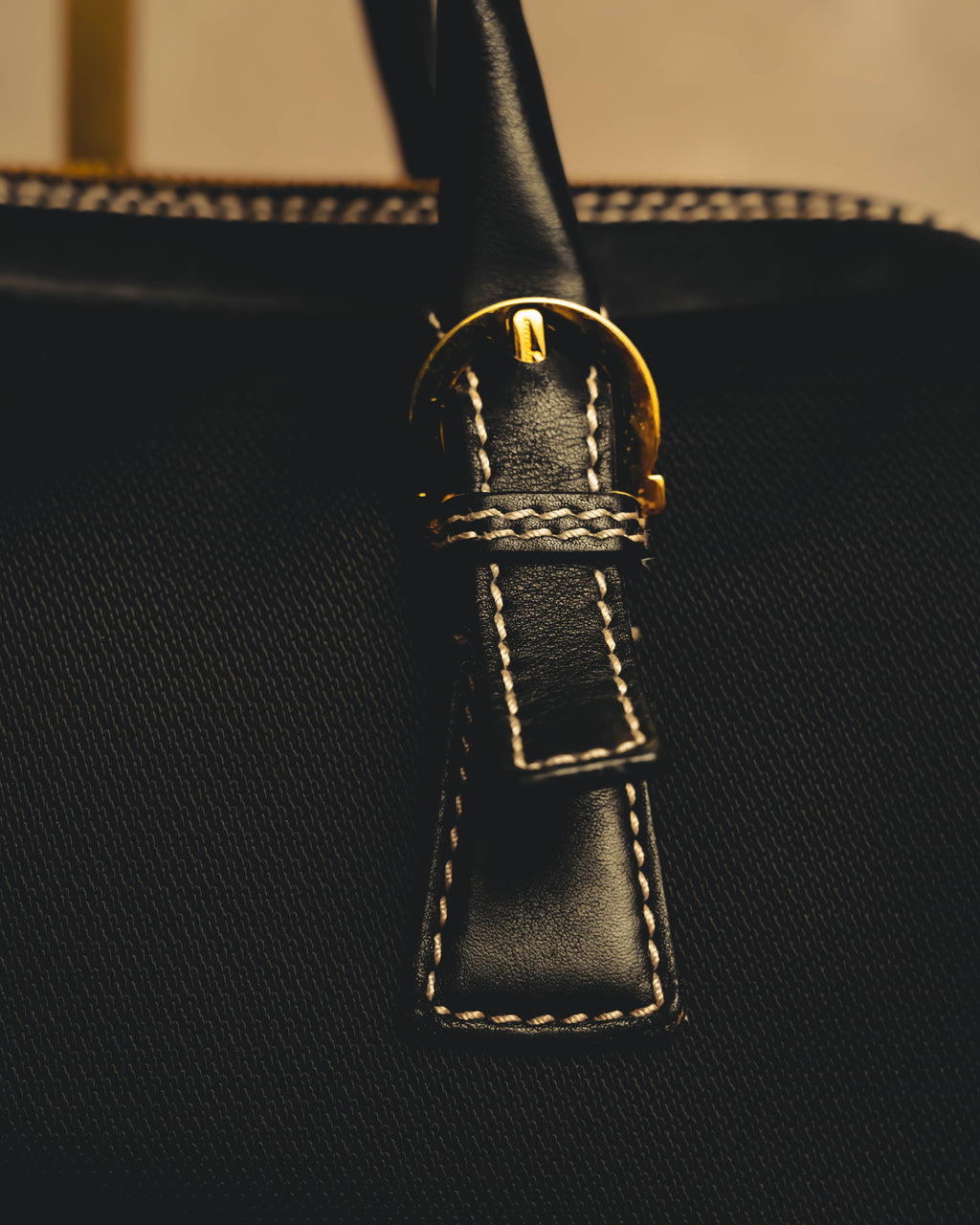“Salvatore Ferragamo” 90’s-00’s Gancini-detail textured canvas shoulder bag