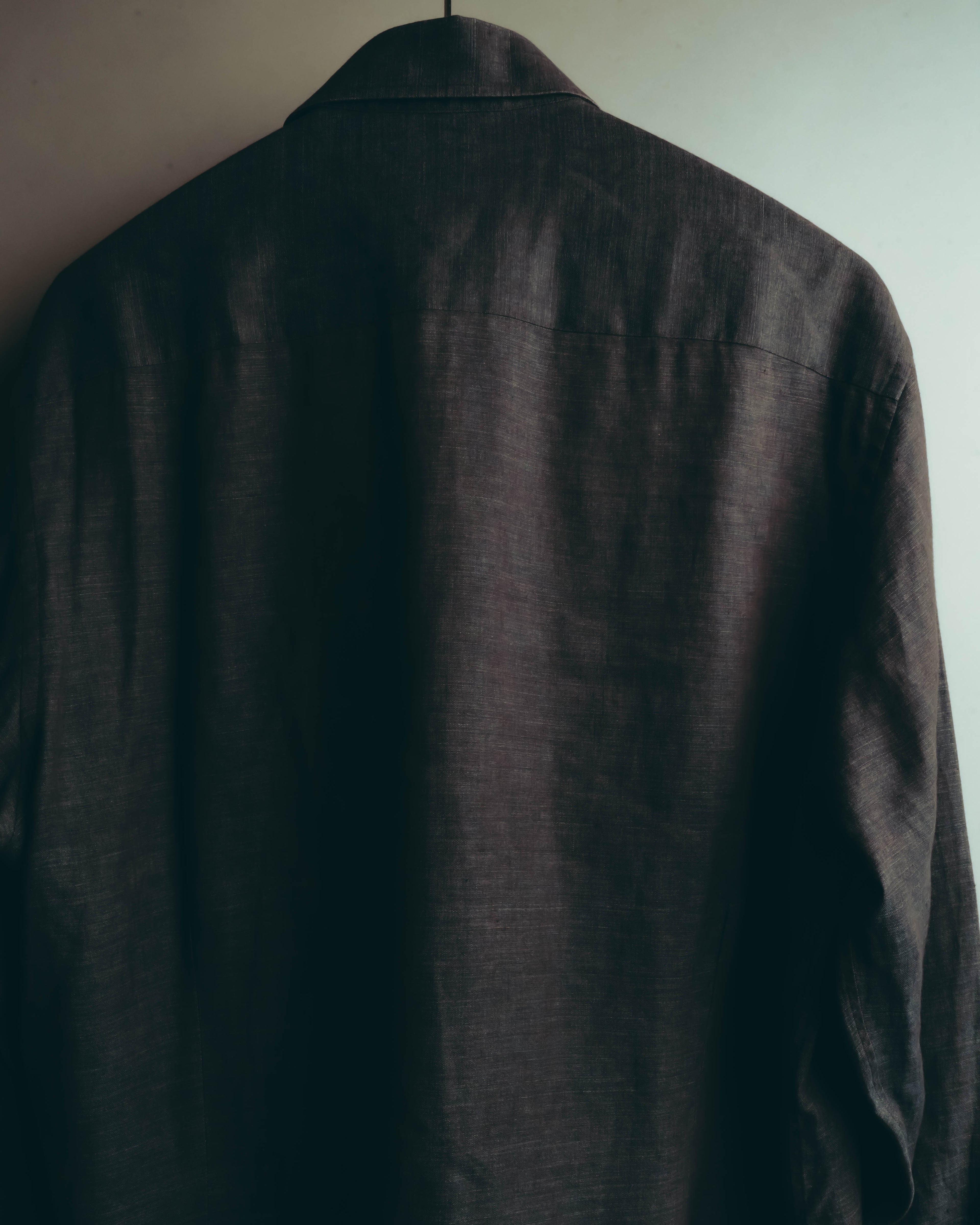 -SPECIAL- “HERMES” 90’s-00’s wide-collar linen shirt