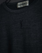 "YVES SAINT LAURENT" 80’s-90’s embroidered logo wool knit sweater