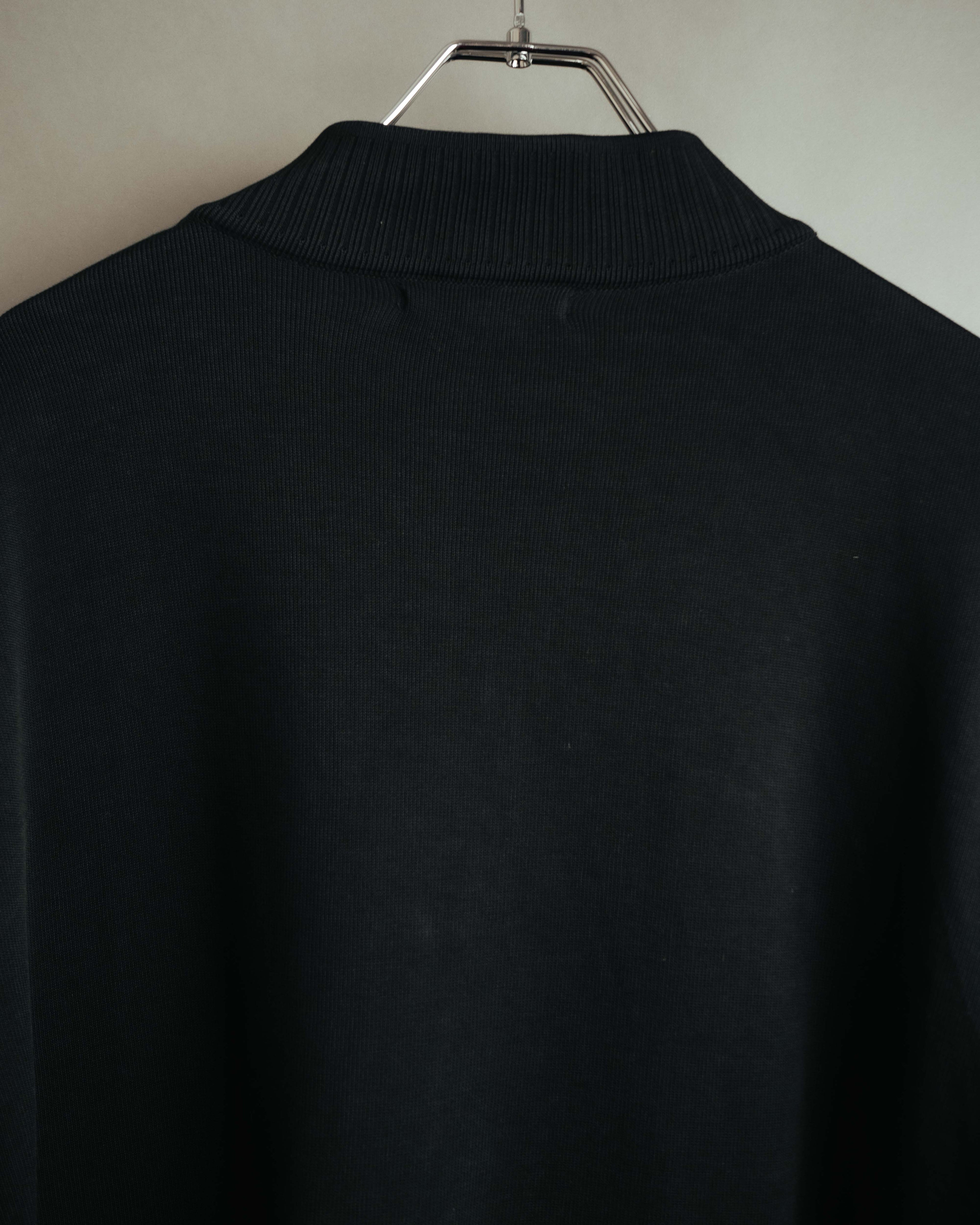 -MOOD Vintage Collections- 00’s Minimal black supima cotton knit