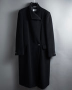 "Max Mara" 90's Asymmetrical front long chester coat