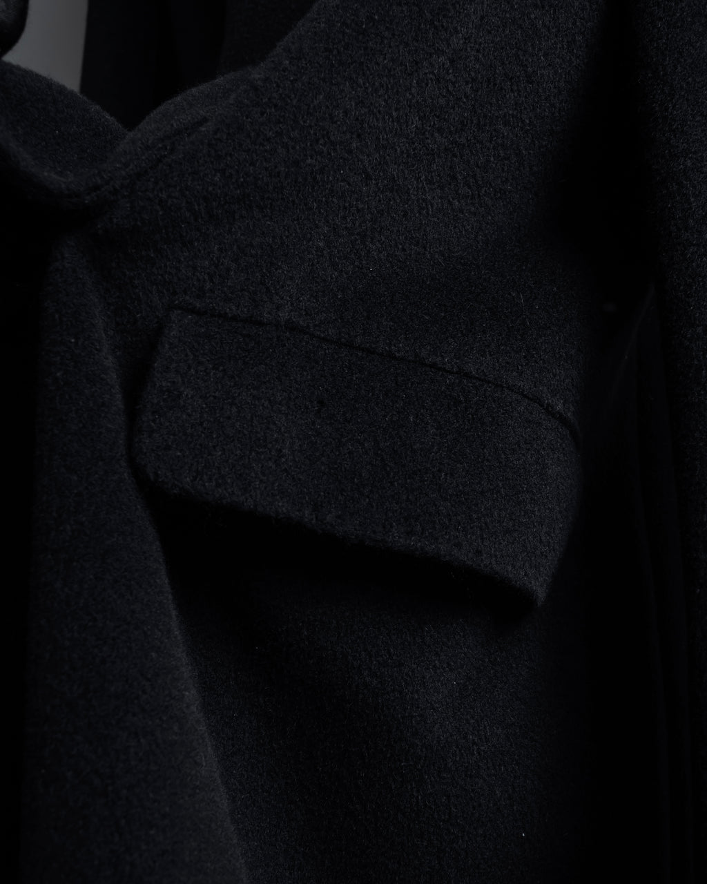 "Max Mara" 90's Asymmetrical front long chester coat