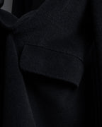 "Max Mara" 90's Asymmetrical front long chester coat