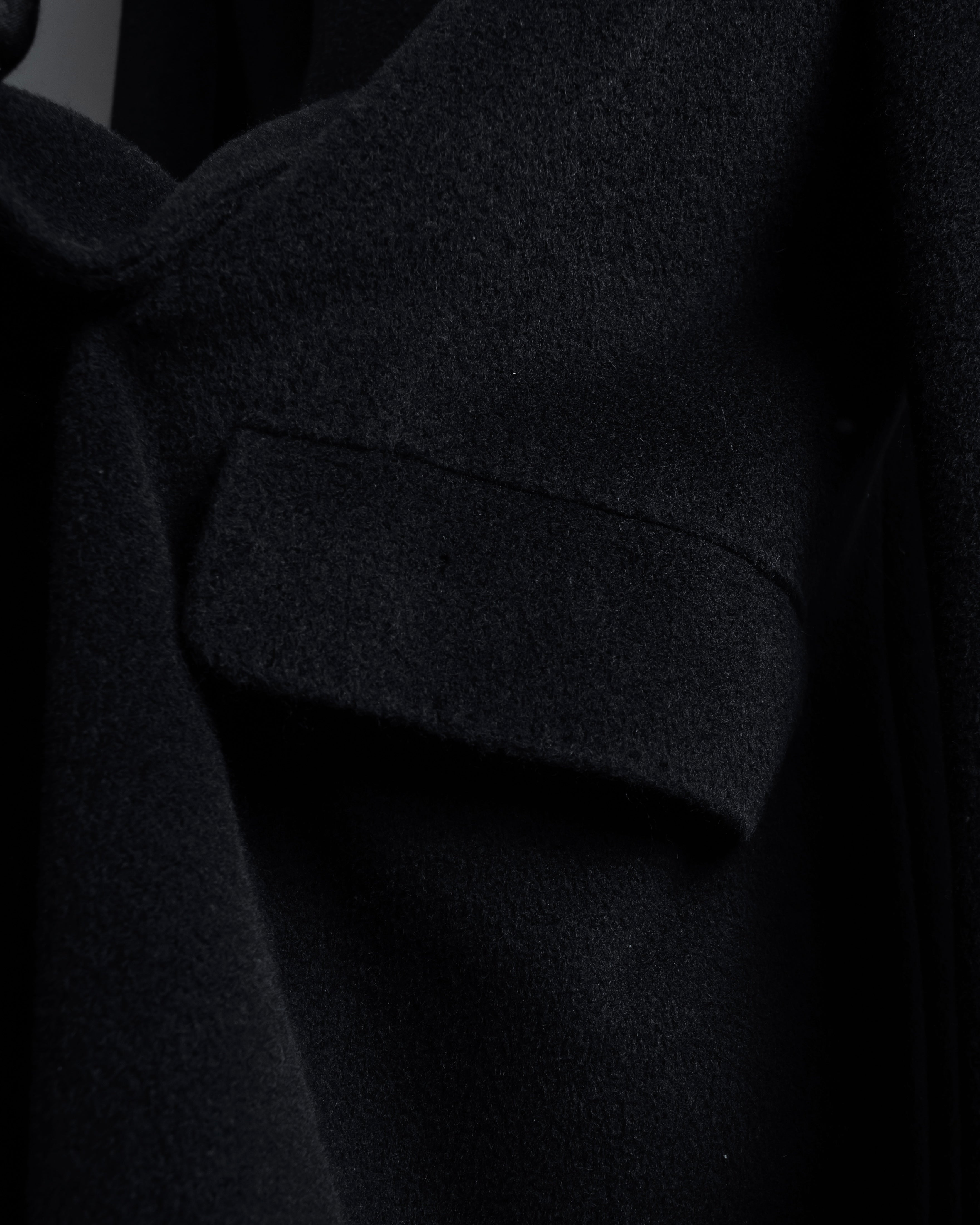 "Max Mara" 90's Asymmetrical front long chester coat