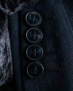 "CHRISTIAN DIOR MONSIEUR"
 Fine pitch stripe pattern notch lapel tailored jacket