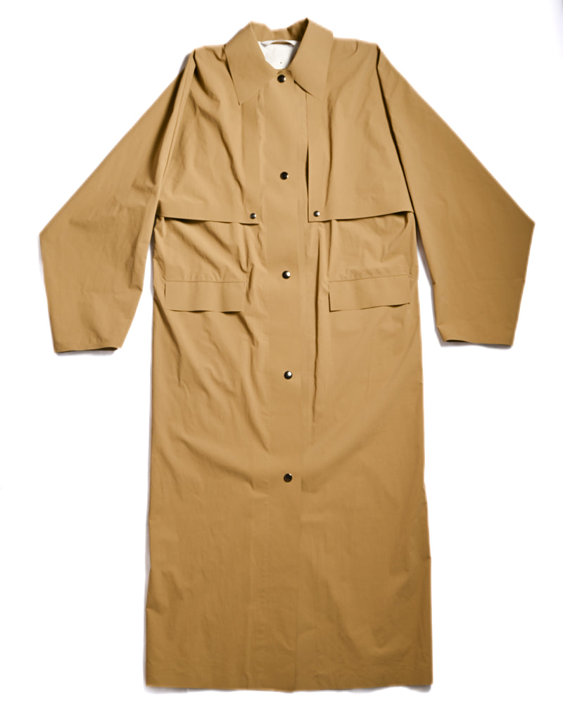 KASSL EDITION/ 20SS Patch Button Designed  Rain Coat