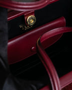 "LOEWE" Seal fur leather hand bag