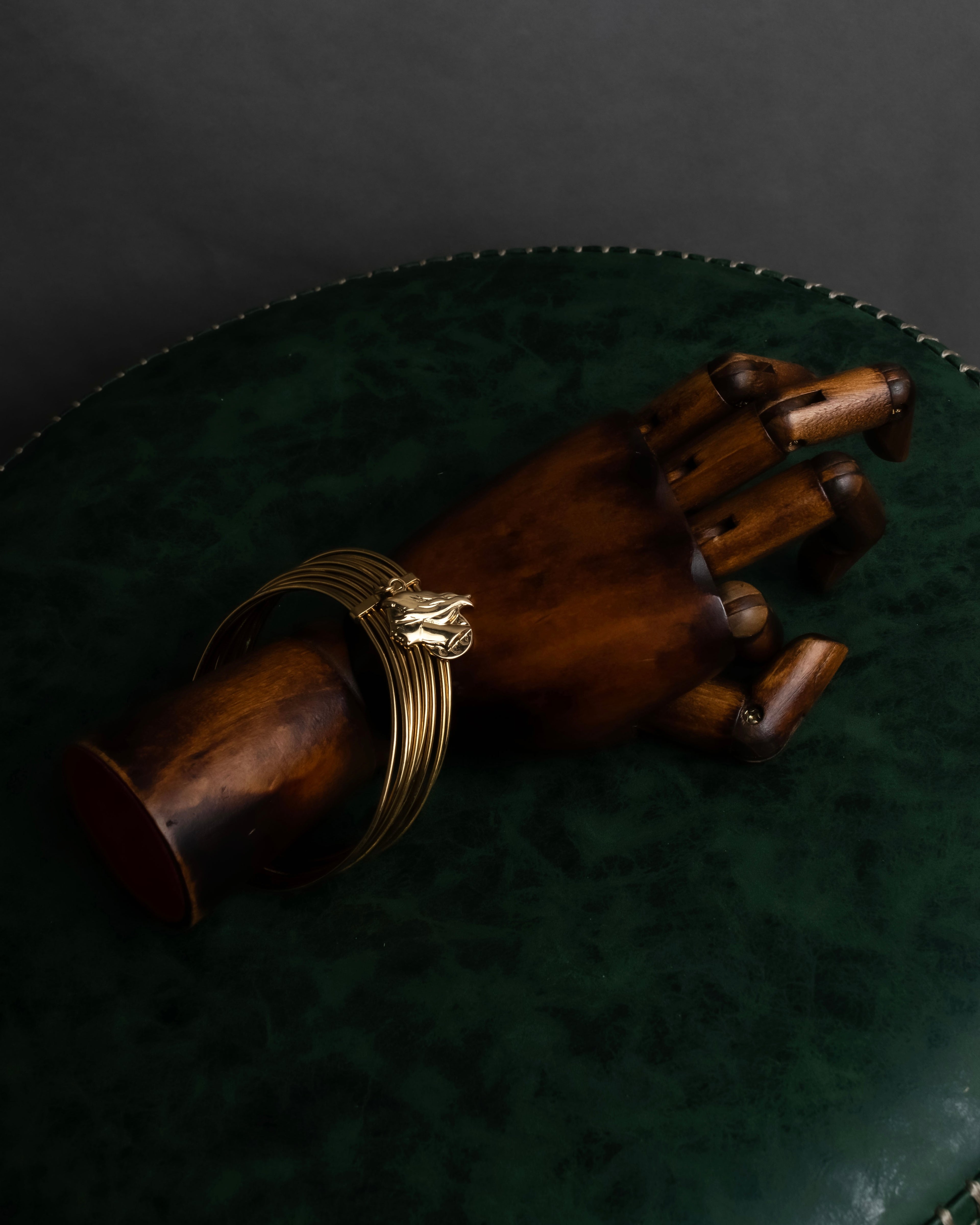 "Dolce & Gabbana" Ultra-thin wire layered gold metal bangle