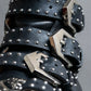 "GIVENCHY" Belt and stud design leather boots