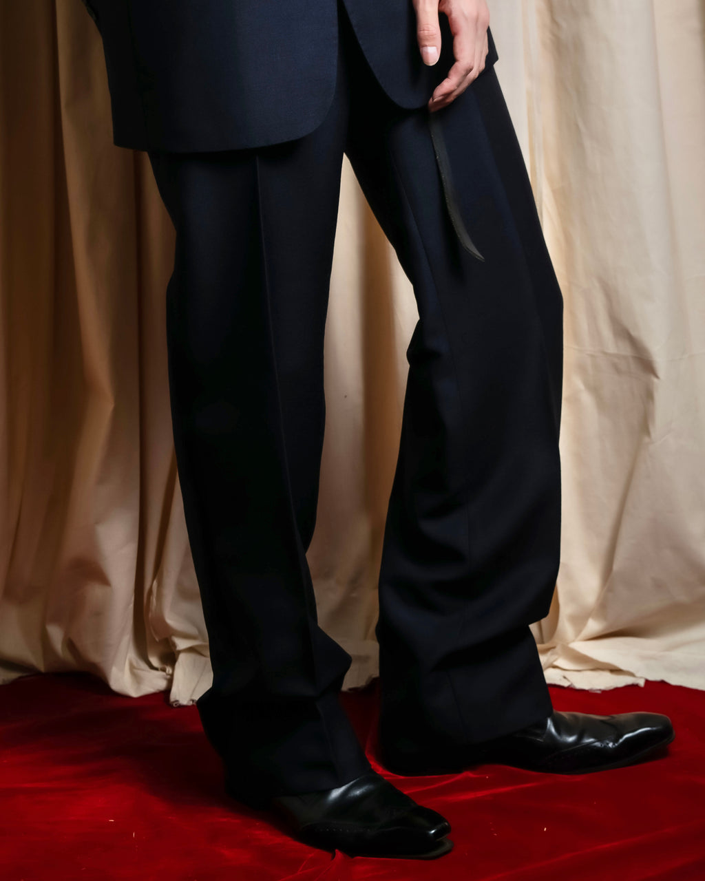 "CHRISTIAN DIOR MONSIEUR" Satin switching design tuxedo dress set up