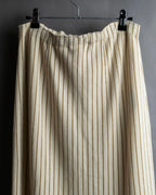 "GUCCI" Gold stripe knit maxi skirt