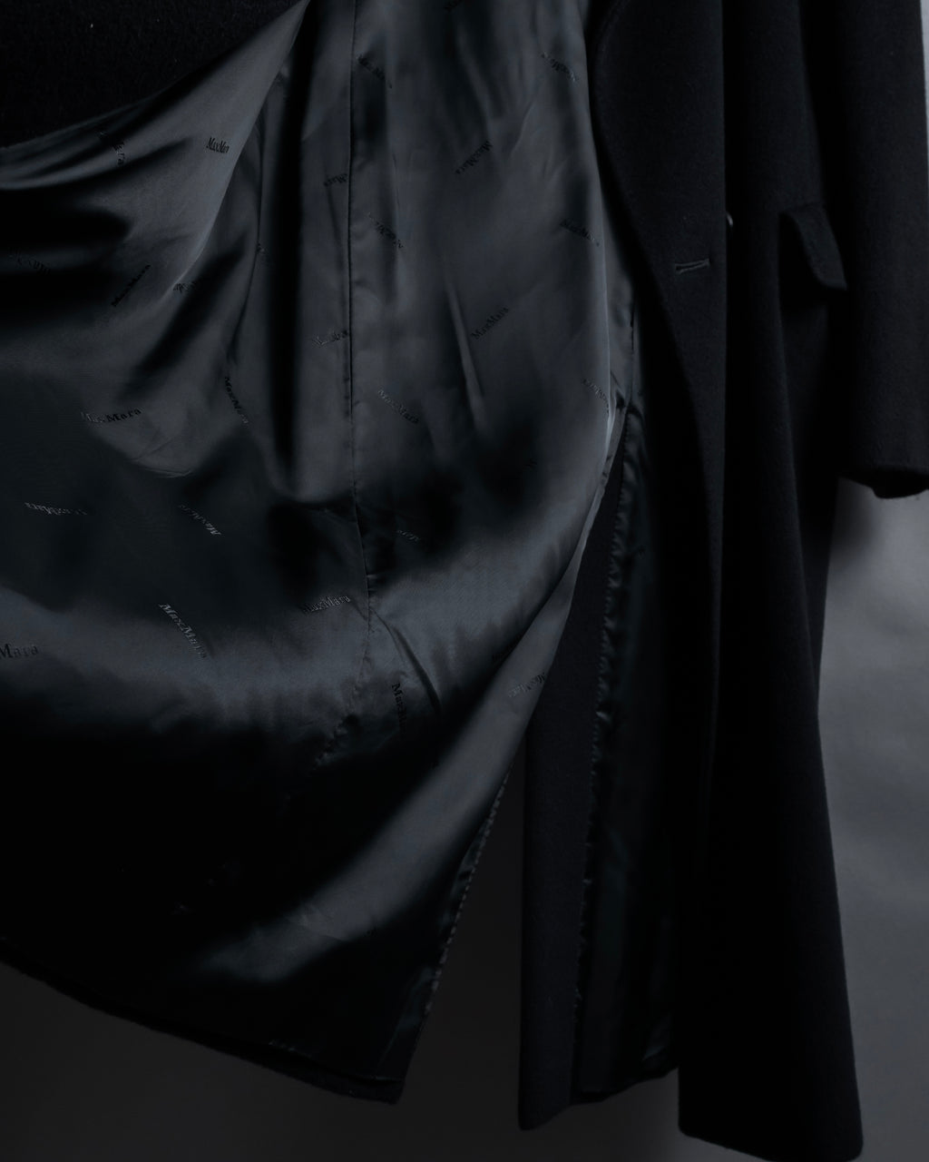 "Max Mara" 90's Asymmetrical front long chester coat