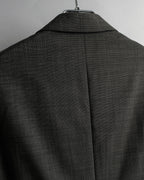 "PRADA" Sharkskin wool minimal tailoring set up