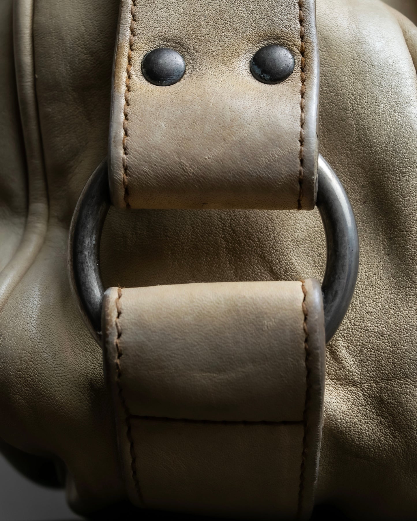 "Christian Dior" Gaucho saddle one shoulder leather bag