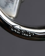 "Cartier" Bis motif design buckle leather belt