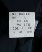 "Christian Dior" Straight line draping silk chester coat