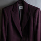 "GIANFRANCO FERRE" Striped peak lapel 1 button tailored jacket