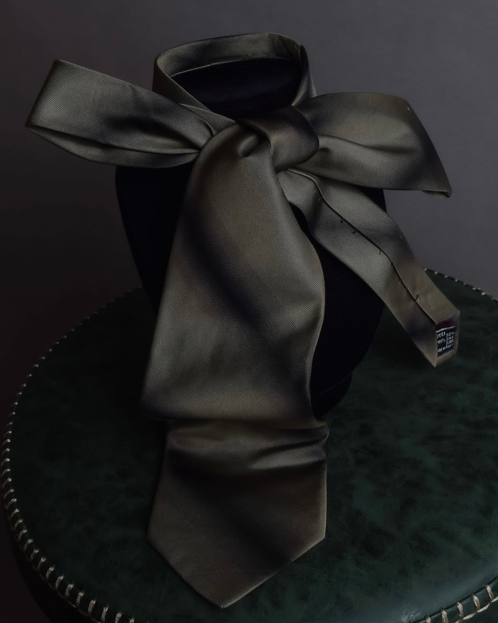 "GUCCI" Gradient dyed gradation silk necktie