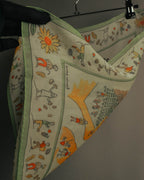 “HERMÈS” 90’s-10’s Retour à la terre silk scarf