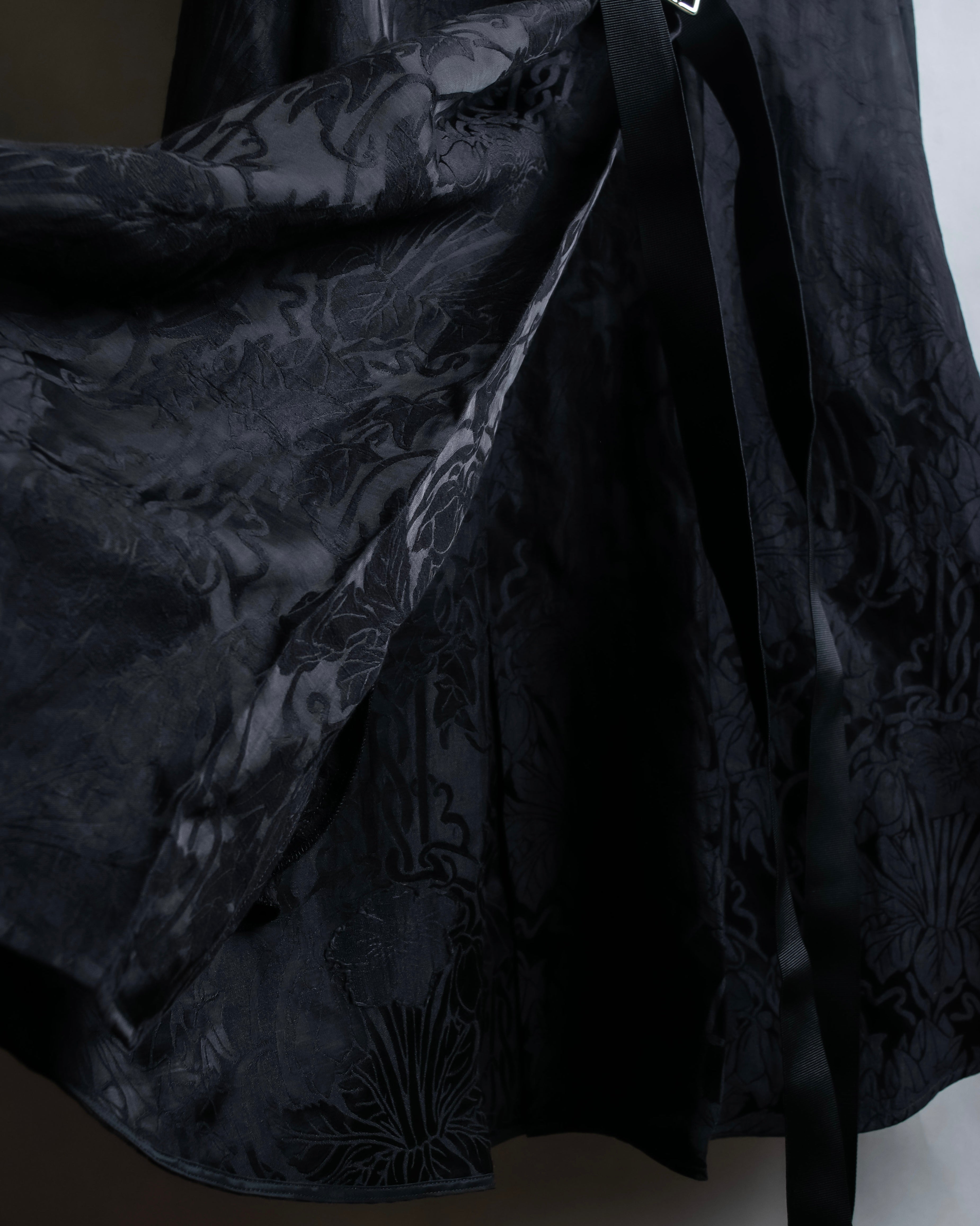 "Olivier Theyskens" Jacquard metal parts design sleeveless dress