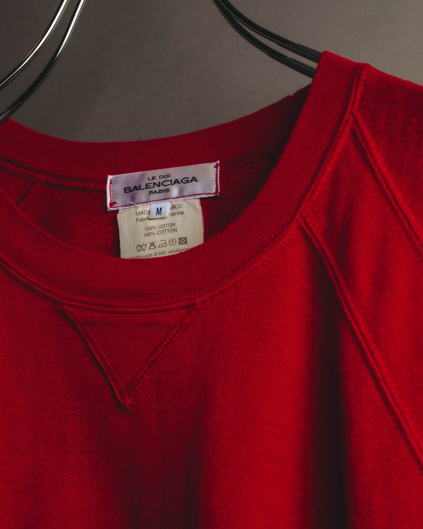 "BALENCIAGA" 00's Sleeveless cotton sweatshirt