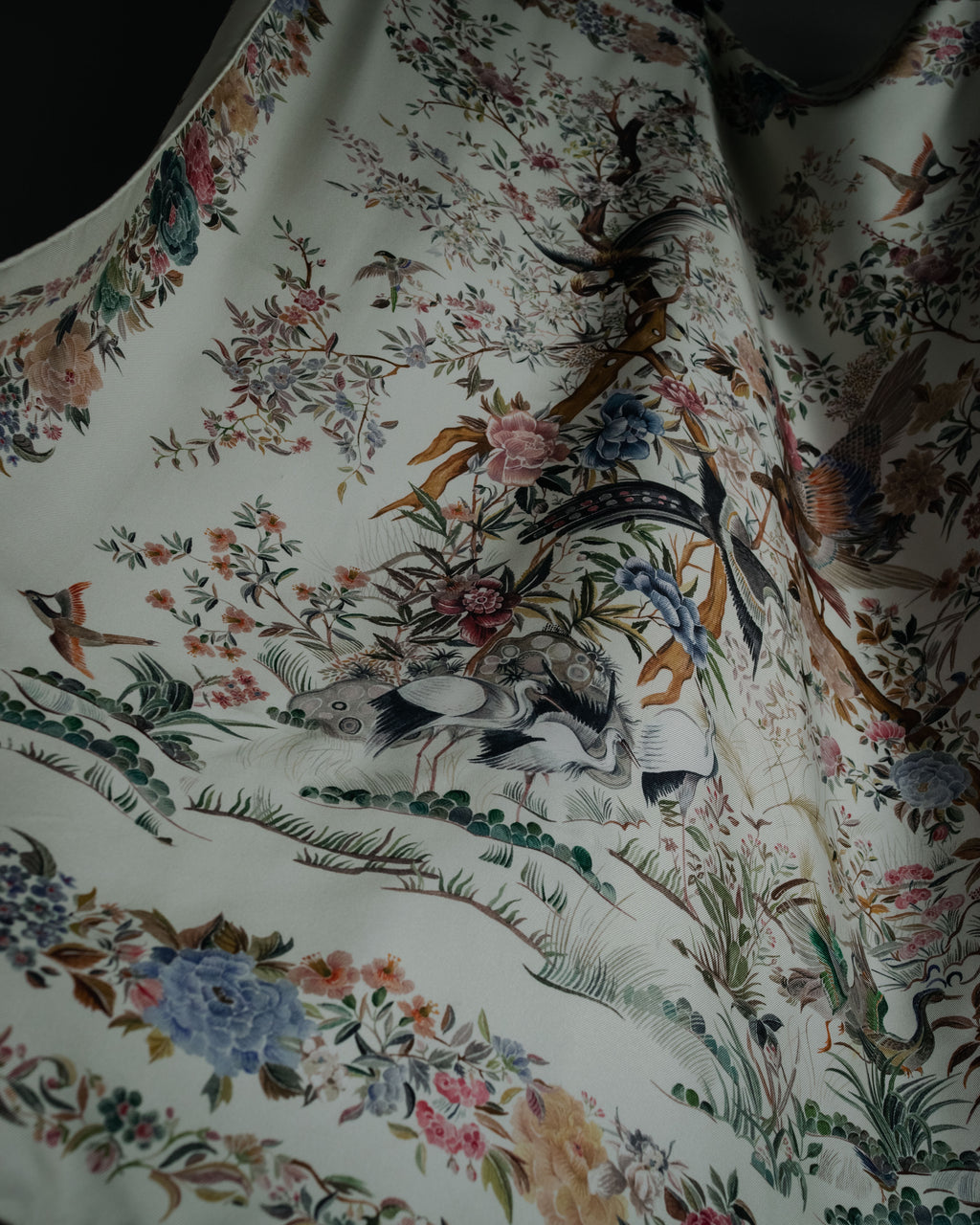 “Christian Dior” 2018– Botanical chinoiserie silk scarf