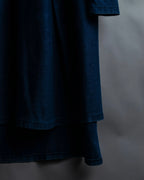 “MM6” front cut designed dennim long pull over