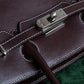 "HAMANO TOKYO" Trapezoidal shape iconic hardware leather one handle bag