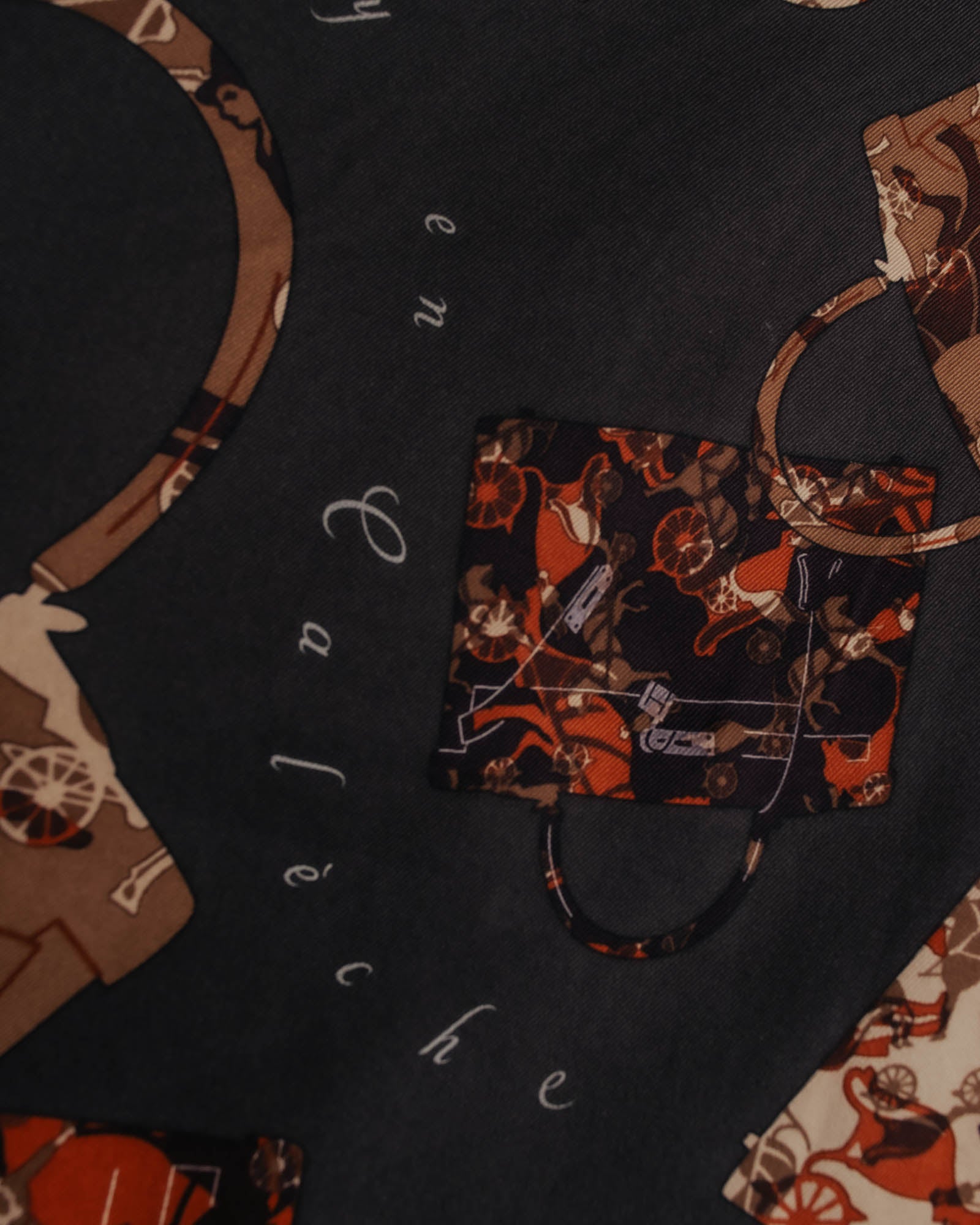 “Hermès” 2007 Kelly en calèche silk scarf