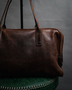 “GUCCI” 00’s Archive inspired leather boston bag