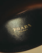 "PRADA" 90's-00's Embellished wide cuff bracelet